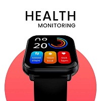HiFuture ZONE2 Black IP68 SmartWatch Supports Wireless Calling, 7day Battery & Health Monitoring Features