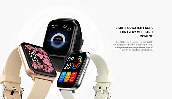 HiFuture ZONE2 Silver/Grey IP68 SmartWatch Supports Wireless Calling, 7day Battery & Health Monitoring Features