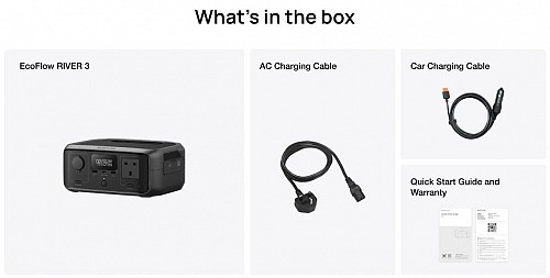 EcoFlow RIVER 3 UK Portable Power Station 245WH 300W 20ms