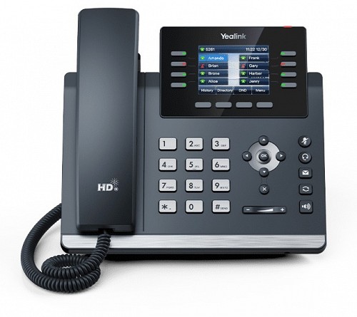Yealink IP Phone Desktop PoE 2.8 Gigabit, USB, Expansion & Color Screen T44U