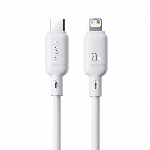 Baseus Cable Lightning to USB-C Silky Series 2.0m White