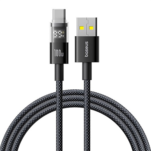 Baseus Cable USB-C to USB-A Display 2 Series Braided 100W 2.0m Black