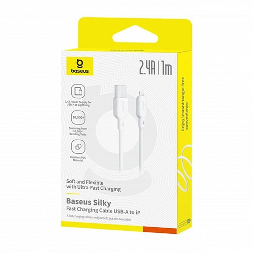Baseus Cable Lightning to USB-A Silky Series 1.0m White