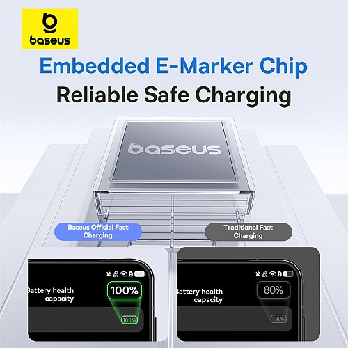 Baseus Cable USB-C to USB-A Display 2 Series Braided 100W 1.0m Black