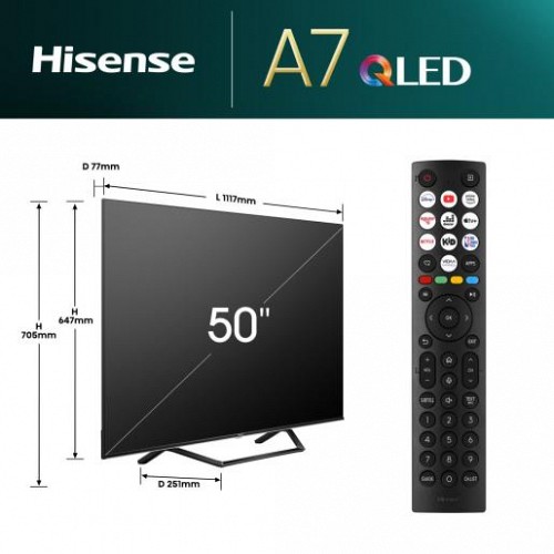 Hisense 50A7NQ 50 4K Smart QLED TV