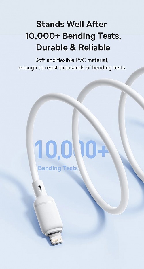 Baseus Cable Lightning to USB-A Silky Series 1.0m White
