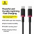 Baseus Cable USB-C to USB-C Dura Braided 1.0m 100W Black+Red