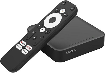 Strong Google TV Smart Box with Dual Band Wi-Fi GoogleCast 4K Android LEAP-S3UK