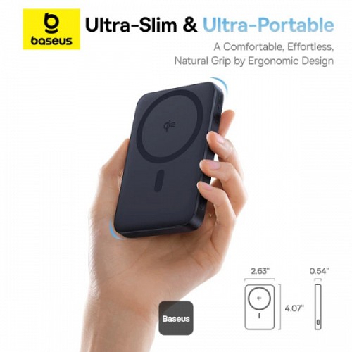 Baseus Powerbank Wireless 20W 5000mAh 15W Qi2+Stand PicoGo