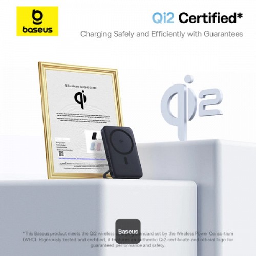 Baseus Powerbank Wireless 20W 5000mAh 15W Qi2+Stand PicoGo