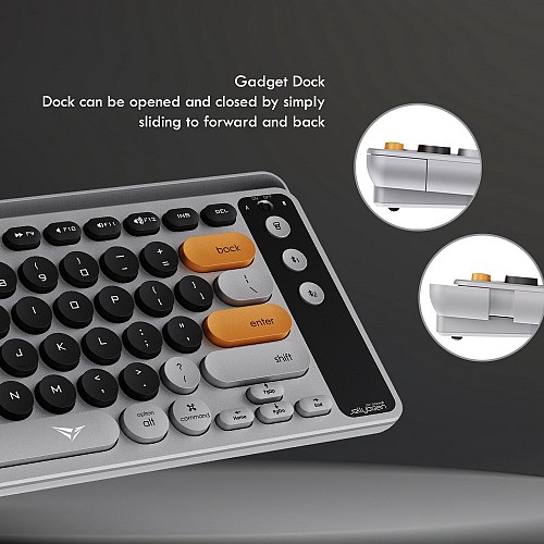 Alcatroz Keyboard Wireless 2.4G+BT Jellybean AirDock 2 Autumn Black