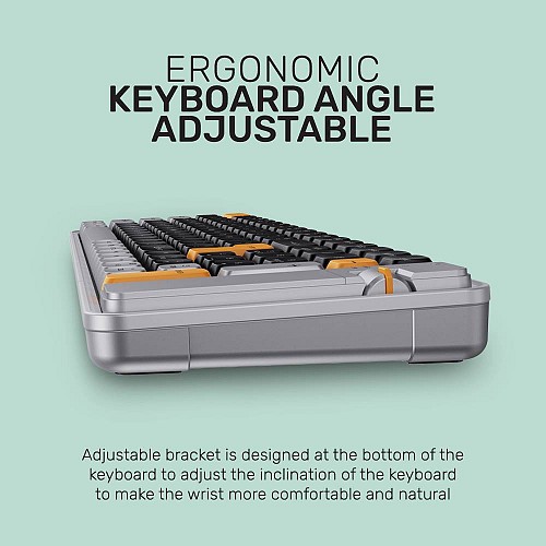 Alcatroz Keyboard Wireless 2.4G+BT Tetriz Air 3 Autumn Black
