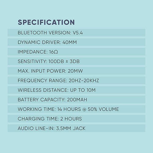 SonicGear Headphones Bluetooth AIRPHONE 3 Type-C Cloud Pink