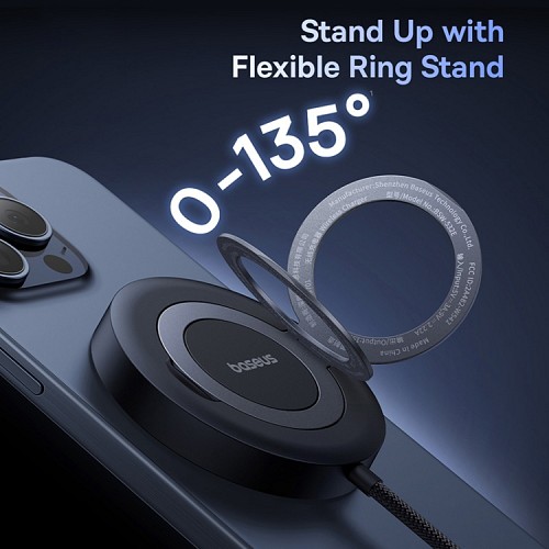 Baseus Charger Desktop Wireless 15W Qi2 SIMPLE MINI 4