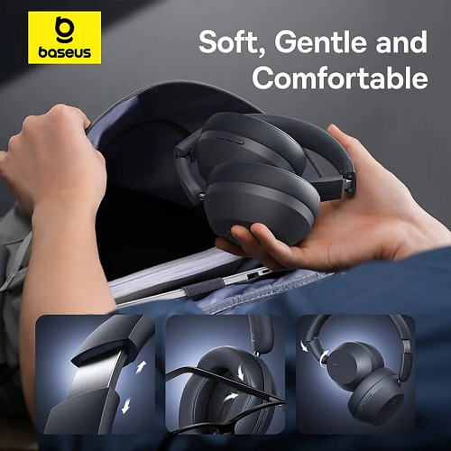 Baseus Headphones Over Ear Bass 35 Max Black