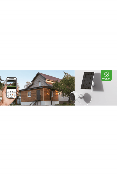 WOOX Camera Battery Outdoor 4MP + Solar (Bundle) R4253 White