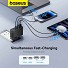 Baseus Charger Wall 100W 2xUSB-C 2xUSB-A UK+100W USB-C Cable Black