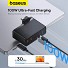 Baseus Charger Wall 100W 2xUSB-C 2xUSB-A UK+100W USB-C Cable Black