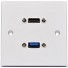 AV:Link WALL PLATE USB-A/HDMI 8K 122.398UK