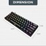 Armaggeddon MKA-1C NEX Black Mechanical Gaming Keyboard 61 Linear (Red) Keys