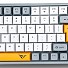Alcatroz Keyboard Wireless 2.4G+BT Tetriz Air 3 Summer White