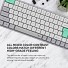 Alcatroz Tetriz Air 3 Wireless Keyboard 2.4G+BT Winter White