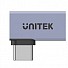 Unitek UCA USB-C 4.0 Male to Female Adaptor 90degrees (Side) A1040GY
