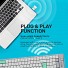 Alcatroz Tetriz Air 3 Wireless Keyboard 2.4G+BT Winter White