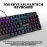 Armaggeddon MKA-7C Black Mechanical Gaming Keyboard 104 Clicky Blue Keys