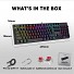 Armaggeddon MKA-7C Black Mechanical Gaming Keyboard 104 Clicky Blue Keys
