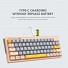Armaggeddon GMK-100 Tri-Mode (2.4GHz+BT+USB-C) Mechanical Gaming Keyboard 63 Keys Linear (Red) Spring White
