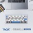 Armaggeddon GMK-100 Tri-Mode (2.4GHz+BT+USB-C) Mechanical Gaming Keyboard 63 Keys Linear (Red) Spring White