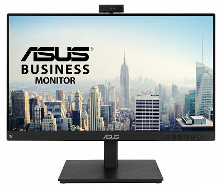 ASUS Monitor VideoConferencing 24 FHD 75Hz Frameless Ergonomic Webcam Speakers Microphone BE24EQSK
