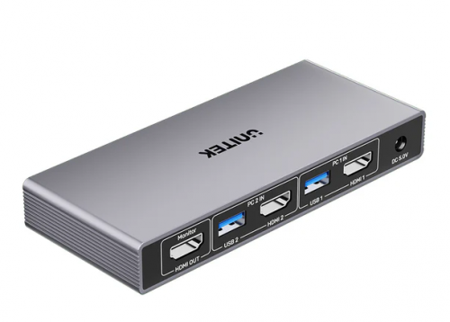 Unitek KVM HDMI Switch 2-1 4K60Hz with 4-Port USB 3.0 V1309A