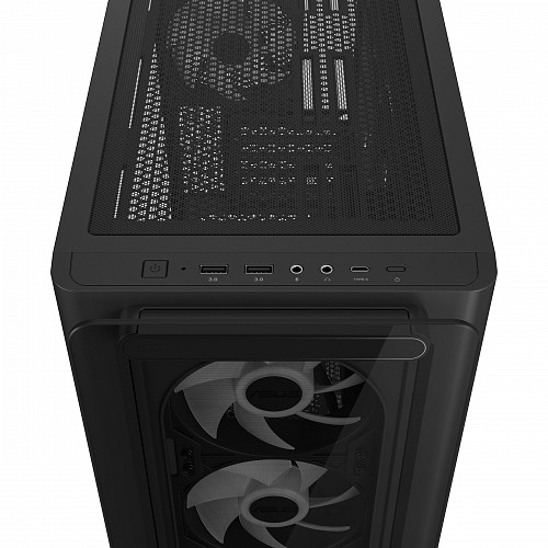 ASUS PC Case mATX Tempered Glass 4xARGB Fans A23 PLUS Black