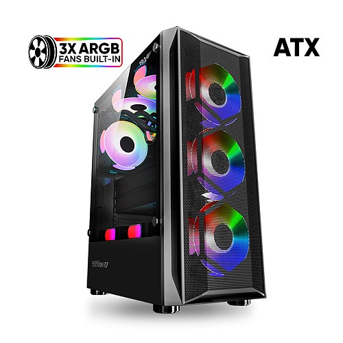 Armaggeddon Gaming Case ATX 3xARGB TRITRON 2 Black