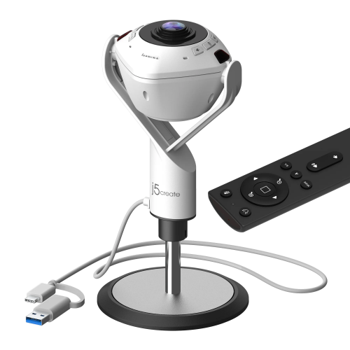 j5create Conference Camera FullHD 360 AI-Powered with Speakerphone & RemoteControl JVU368