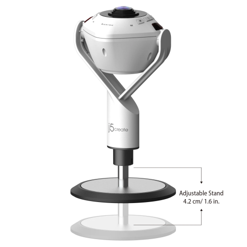 j5create Conference Camera FullHD 360 AI-Powered with Speakerphone & RemoteControl JVU368