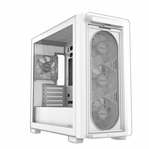 ASUS PC Case mATX Tempered Glass 4xARGB Fans A23 PLUS White