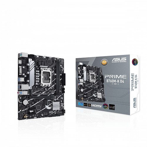 ASUS Motherboard mATX LGA1700 B760 Prime B760M-K D4