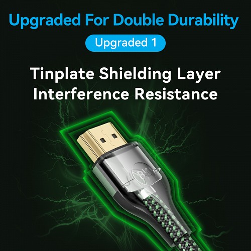 Vention HDMI Cable 2.1 8K60Hz Braided Ultra Thin 1.5m ALOGG