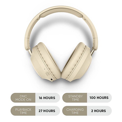 SonicGear Headphones Bluetooth AIRPHONE DNC3000 Platinum Silver