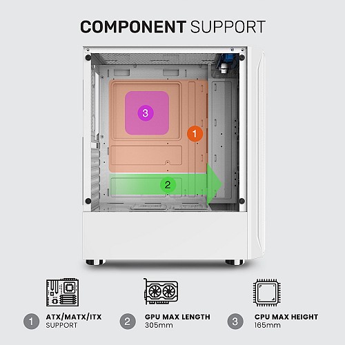 Armaggeddon Gaming Case ATX 3xARGB TRITRON 2 Black