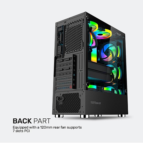 Armaggeddon Gaming Case ATX 3xARGB TRITRON 2 Black
