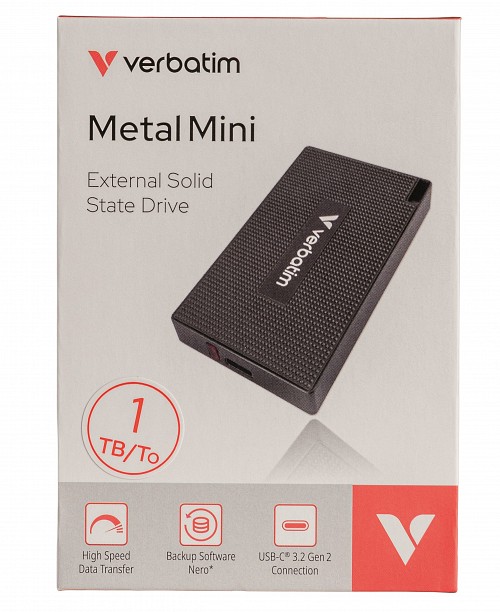 Verbatim SSD Portable METAL MINI 3.2 Gen2 512GB Black
