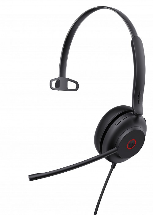 Yealink Headset Wired USB Dual-Mic Noise Cancelling USB-C/A UH35 Mono Teams
