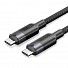 Vention IT Cable USB-C 3.2 Gen2 M-M 0.5m Braided Aluminum Black TRGBD