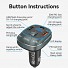 Vention Car FM Transmitter, USB Music Player & Charger 3xUSB 30W/18W/5W FFLB0