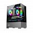 Armaggeddon Gaming Case M-ATX AQUARON Duplex ONE Black + 3xARGB