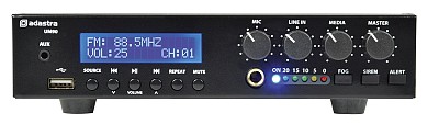 Adastra UM90 100V Compact Amplifier 90W BT/USB/FM 953.179UK